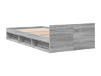 Nobellea grey bed frame and drawer 90x200 cm engineered wood ZUUW45016