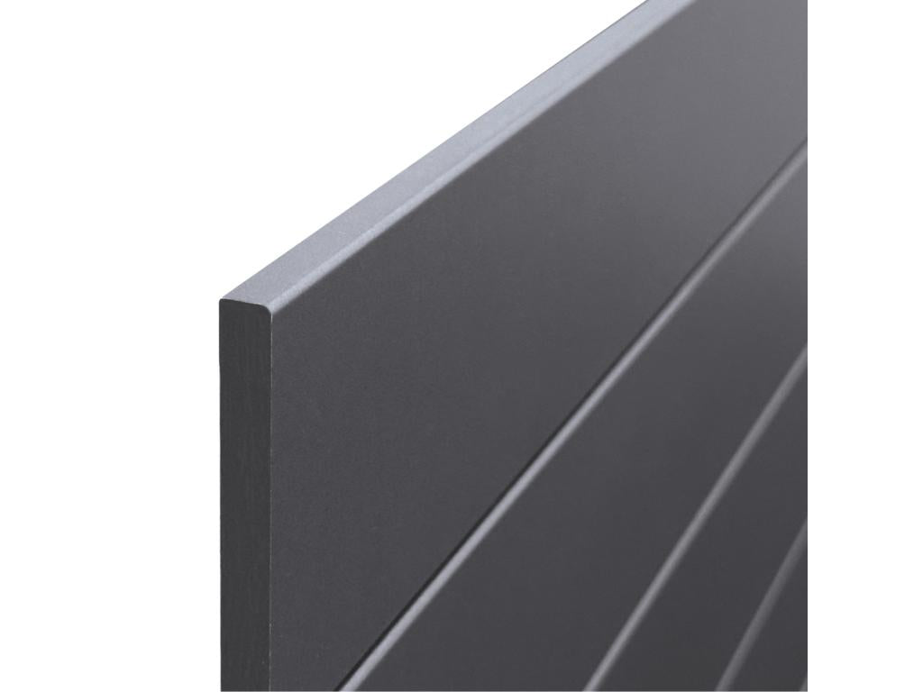 Boisona Recycled Wood Headboard DM Style Horizontal Pallet 160x46cm for 150/160cm Beds - Solid Grey QJQX68128