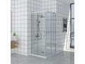 Shower enclosure 75x105 cm corner opening with easy entry, height 200 cm, in tempered glass AIFM18843