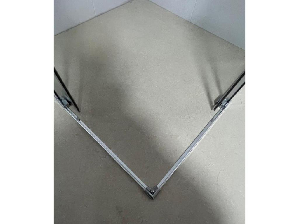 Shower enclosure 75x105 cm corner opening with easy entry, height 200 cm, in tempered glass AIFM18843