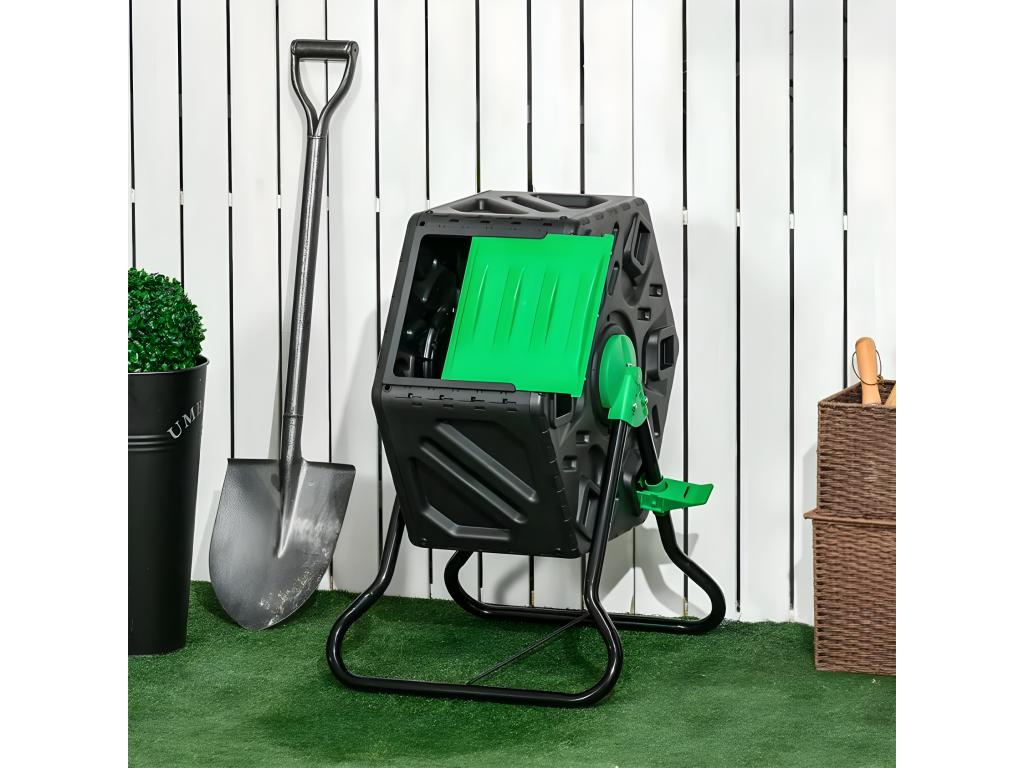Boisona 65L Rotating Plastic Garden Compost Bin Boisona ZTEQ29335