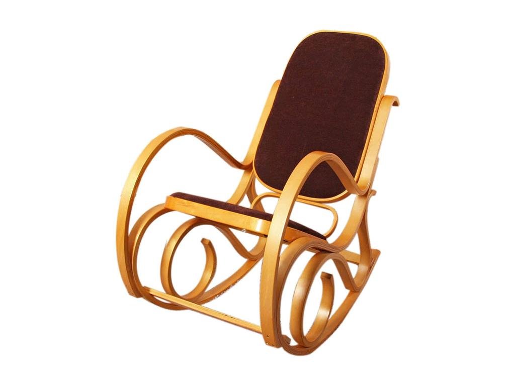Brown wooden rocking chair 55x96x90 cm FAB040006 KXKP18265