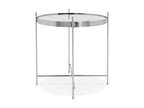 Nobellea Foldable Round Side Table 45cm Silver KRPB17422