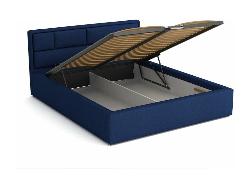 Boisona 105 Double Bed, Light Brown, 160x200cm, Upholstered, with Boisona Slatted Base 180x223x93cm SDXG40486