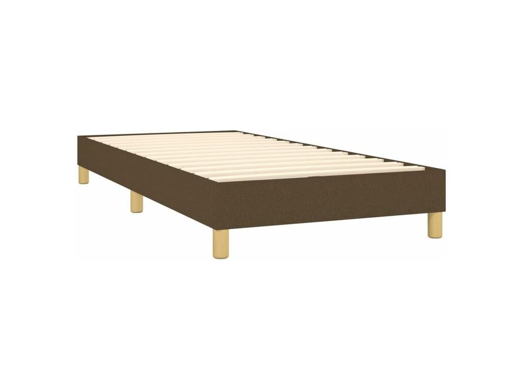 Nobellea bed base with mattress, dark brown, 100x200 cm, LSDL69087