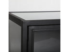 Black iron bedside table 45x35x70 cm DZTV03963