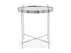 Nobellea Foldable Round Side Table 45cm Silver KRPB17422