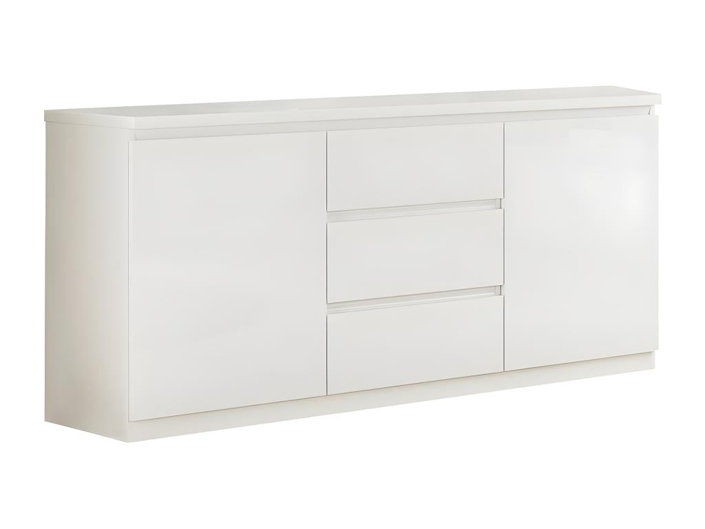 Boisona - 2-Door, 3-Drawer Buffet in High Gloss White Lacquer GFGE24478