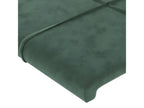 Dark Green LED Headboard 203x16x78/88 cm Velvet RJAF28493