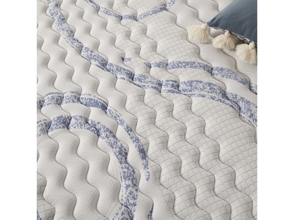 Boisona Mattress 150x190 cm - High Resilience Foam - Blue Latex Comfort Layer - Extra Thick 32 cm Memory Foam - Comfortable Summer/Winter Sides - Antibacterial LDAQ17738