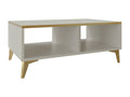 Boisona AD104 Gold Coffee Table - Beige 40x50x100cm Corner Laminate EUXI50738