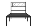 Metal bed frame with black headboard 90x200 TYMH98478