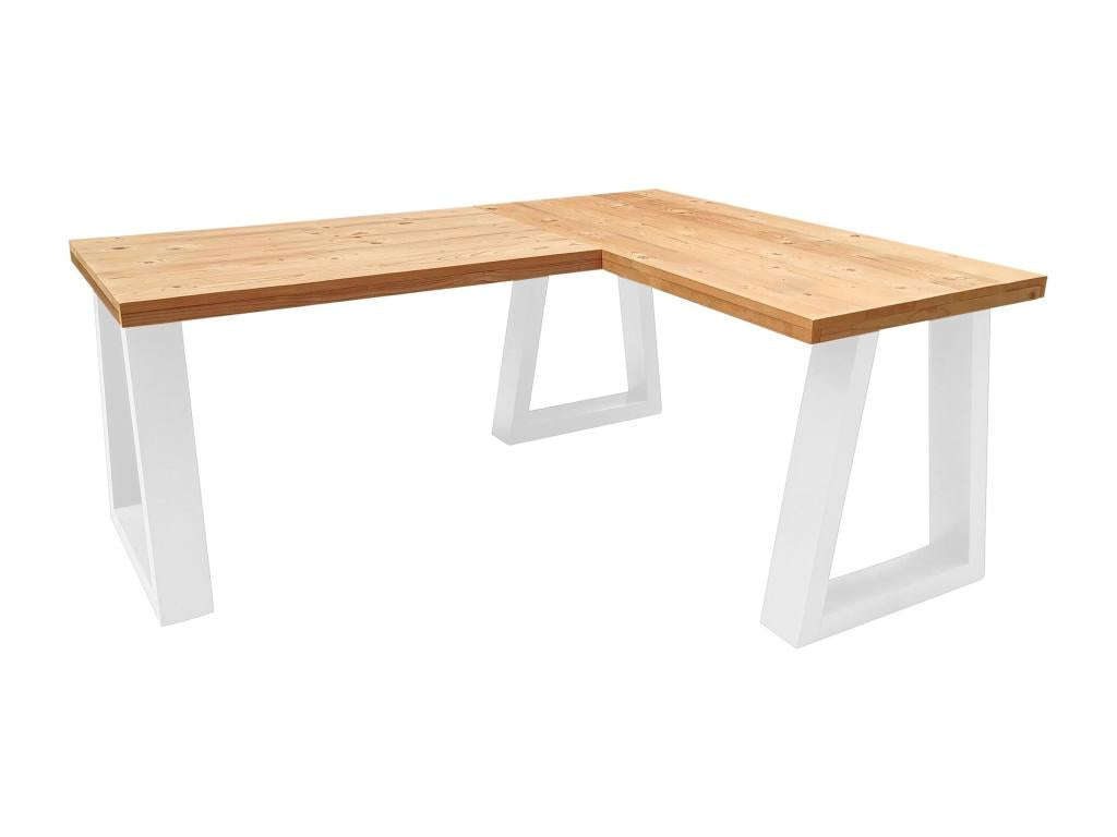 Boisona - Corner desk - Vancouver roasted wood - 180150 white WGTY95527