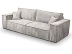 Boisona 3-seater convertible sofa in beige corduroy TCJE92632