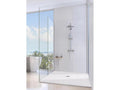 Nobellea Extra Slim White 80x135 cm Shower Tray in Synthetic Resin and Marble Dust with Free Drain NPKJ11177