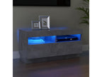 TV stand with LED lighting, concrete grey, 80x35x40 cm AUUG68496