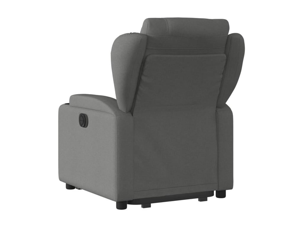 Dark Grey Fabric Reclining Armchair JRBS37538