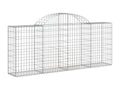 Arched gabion baskets, 25 pcs, 200x30x80-100, galvanized iron, GAMT93038