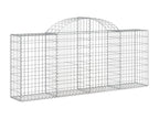 Arched gabion baskets, 25 pcs, 200x30x80-100, galvanized iron, GAMT93038