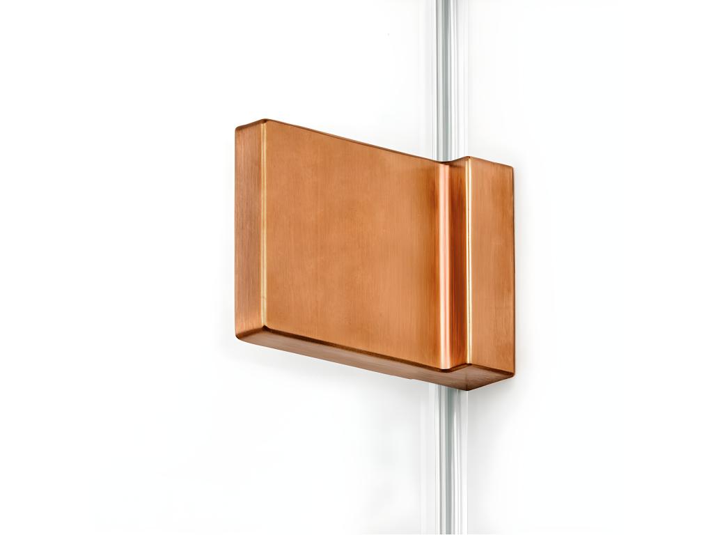 Nobellea COPPER BRUSHED right-hand pivoting shower enclosure 110x80 cm, brushed copper color, front access UHJY26605