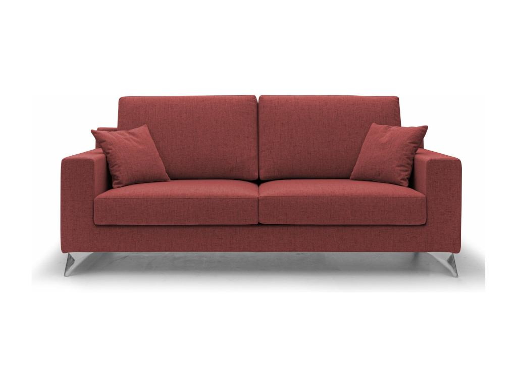 Nobellea Waterproof Stain-Resistant Fabric Sofa T03 186 cm Red OXTJ14455