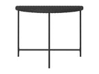 Black garden table 100x50x75 cm, woven resin CBJC93128