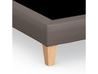 Decorative cocoa faux leather bed base - Nobellea 90x190 YYDZ91954