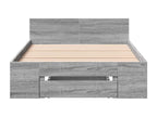 Nobellea grey bed frame and drawer 90x200 cm engineered wood ZUUW45016