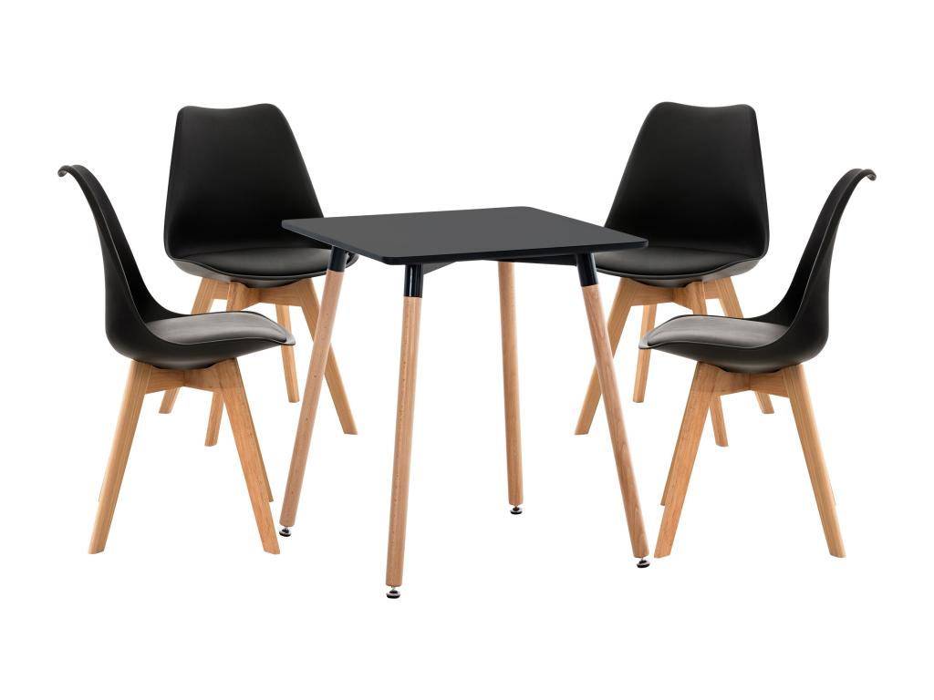 Dining room set - Table and 4 chairs - Boisona QAWS04726