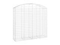 Arched gabion basket 200x50x180/200 cm Galvanized iron KNFP94460
