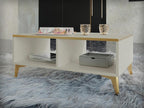 Boisona AD104 Gold Coffee Table - Beige 40x50x100cm Corner Laminate EUXI50738