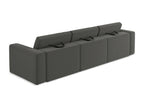 4-seater modular sofa in Nobellea - steel - Nobellea LFJS85853