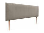 Boisona Smooth Velvet Headboard 135x105 with Bed Legs 120/135/140 - Brown VIVM41476