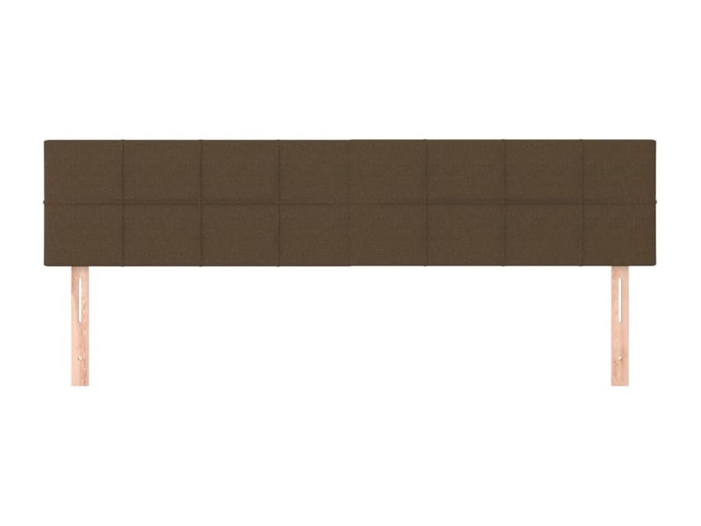 2-Piece Headboard Set, Dark Brown, 90x5x78/88 cm, Fabric ATFC47412
