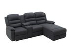 Elariva IKLJ10676 Right-Hand Corner Sofa in Anthracite Fabric