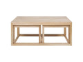 Set of 3 rectangular nesting coffee tables in wood Boisona AYOA19726