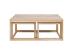 Set of 3 rectangular nesting coffee tables in wood Boisona AYOA19726