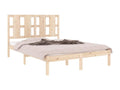 Solid pine wood bed frame 140x200 cm ZKBR57892