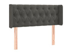 Headboard with wings, Dark Grey, 103x16x78-88 cm, Velvet, AYRQ96573