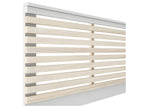 Headboard 2 White/Light Wood 160 cm - Boisona YXUO76313