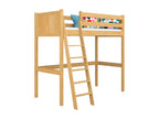 Wooden loft bed N04 Natural Pine 120x190 DOVF08195