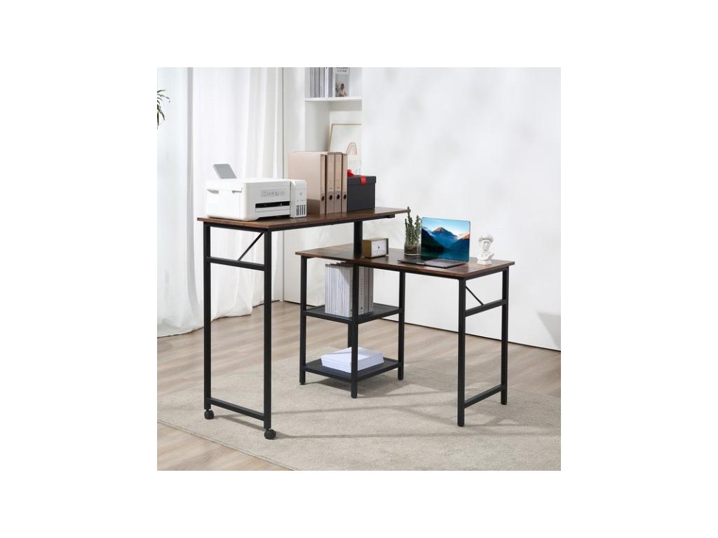 Nobellea brown corner desk BFLZ26577