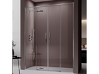 Shower enclosure with 2 fixed glass panels and 2 sliding doors, 151-153.6 cm, MNPC04526