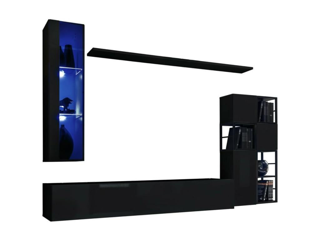 M2 Industrial Style Living Room Furniture Set - Black. CKJI35004