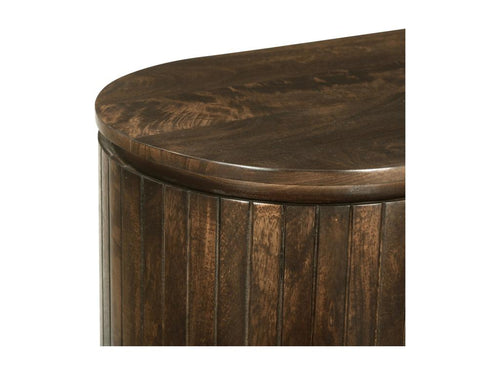 Boisona 2-Door Buffet, 180 cm Wide, Solid Mango Wood and Walnut Finish ZHQT45850