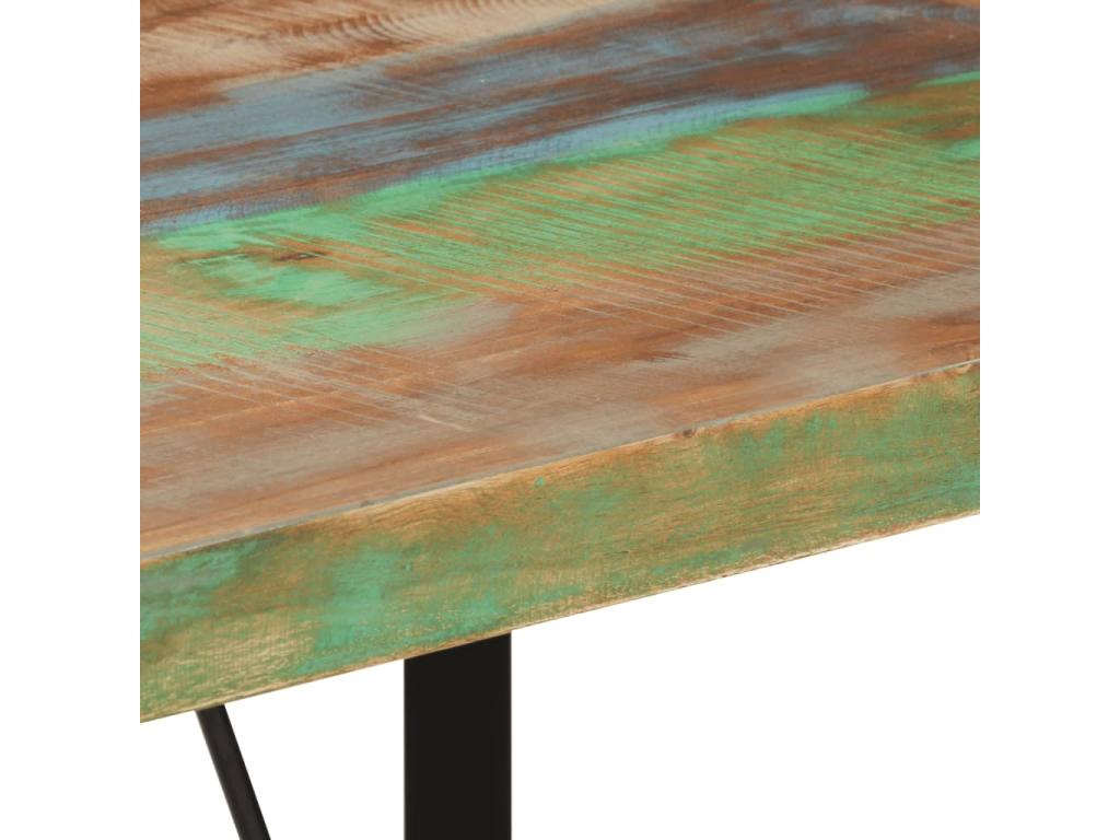Bar table 110x55x107 cm reclaimed solid wood and iron YZMO82317
