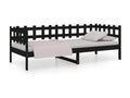 Black Daybed 90x200 cm Solid Pine Wood TFPN27646