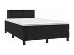 Nobellea bed base and black LED mattress 120x190 velvet EMIH52150