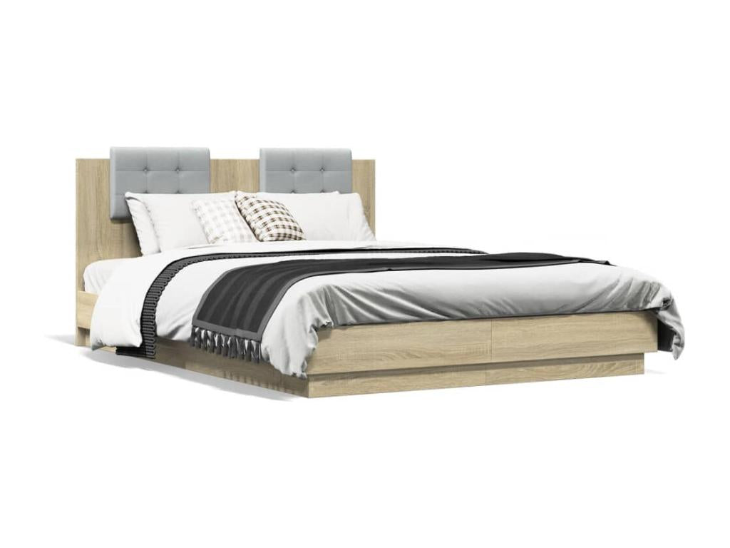 Boisona oak bed frame with headboard 150x200 LTWP35502