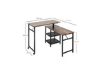 Nobellea brown corner desk BFLZ26577